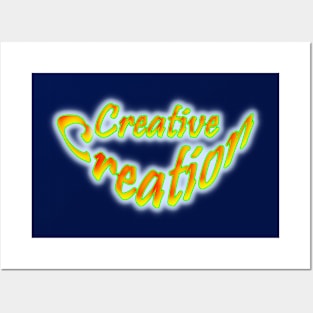 Creative Creation Neon Colored Posters and Art